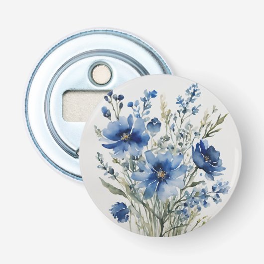 Décapsuleur Bouquet de fleurs Elégante aquarelle (Devant)