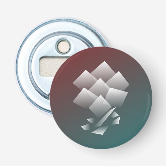 Décapsuleur Bourgogne turquoise blanche (Devant)