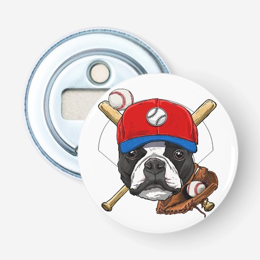 Décapsuleur Bouteille Amoureux des chiens avec aimant (Devant)