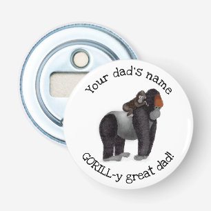 Décapsuleur Bouteille de Gorilla et bébé "grand père"
