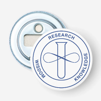 Décapsuleur Bouton avec ouverture de bouteille - Sceau bleu NO