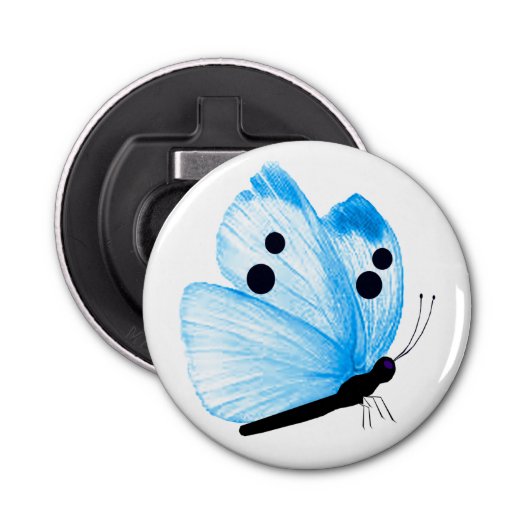 Décapsuleur Bouton Bleu Bouteille Ouverture (Devant)