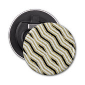 Décapsuleur Bouton Bouteille Ouvert Or Blanc Noir (Devant)