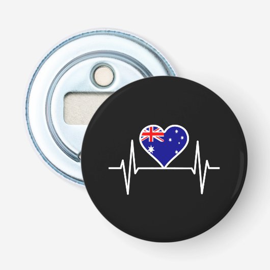 Décapsuleur Bouton du drapeau australien (Devant)