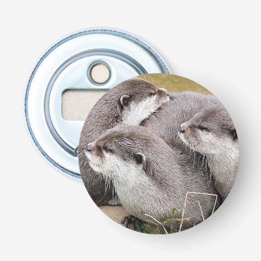 Décapsuleur Bouton OTTERS CUTE Ouverture de bouteille (Devant)