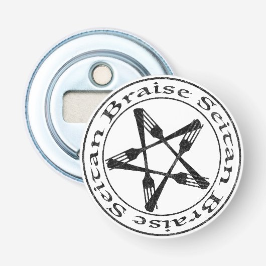 Décapsuleur Braise Seitan Vegan Pentagram (dark version) (Devant)