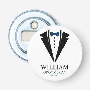 Décapsuleur Bright Bow Cravate Tuxedo "Groomsman" Personnalisé
