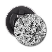 Décapsuleur Bugs de Doodle sur bleu foncé (Devant)