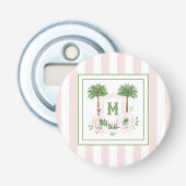 Décapsuleur Cabana Stripes Palm Beach Monogram Crest (Devant)