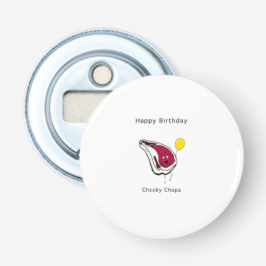 Décapsuleur Cadeau d'anniversaire, joues effrontées. Joyeux an (Devant)