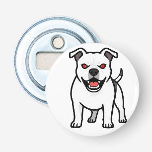 Décapsuleur Cadeau de chien de dessin animé Pitbull blanc aux