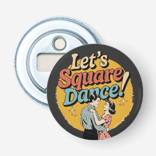 Décapsuleur Cadeau de danse carrée rétro