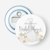 Décapsuleur Cadeau de Fête de Mariage Floral Rose Fardé (Devant)
