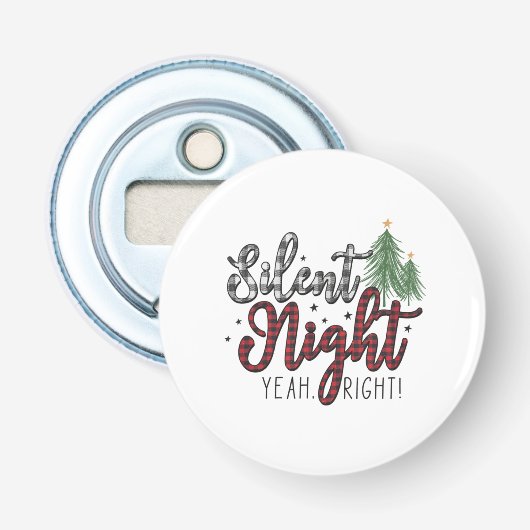 Décapsuleur Cadeau de Noël Silence Nuit Oui (Devant)