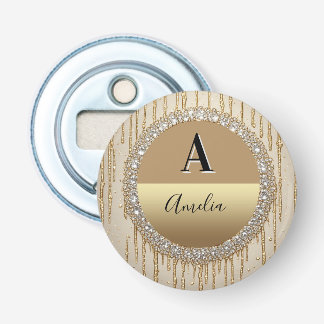Décapsuleur Cadeau personnalisé en or avec monogramme pour mar