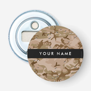 Décapsuleur Cailloux de camouflage du désert, Votre nom, Perso