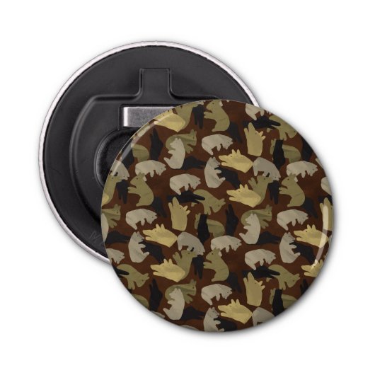 Décapsuleur Camouflage animal Silhouette Brown (Devant)