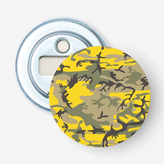 Décapsuleur Camouflage jaune et vert, Militaire, Armée (Devant)