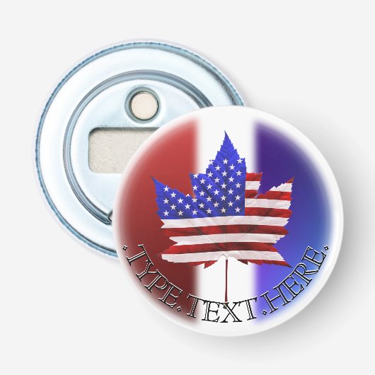 Décapsuleur Canada USA Bottle Opener Souvenirs personnalisés (Devant)