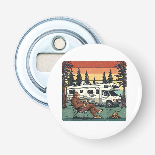 Décapsuleur Caravane Camping Vintage Aventure Bigfoot (Devant)