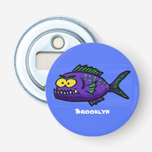 Décapsuleur Caricature de poisson de Piranha