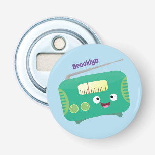 Décapsuleur Caricature de radio rétro amusante