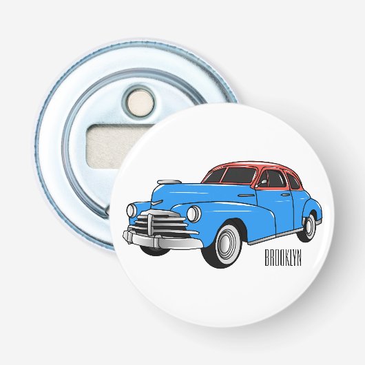 Décapsuleur Caricature de voiture classique 1948 (Devant)