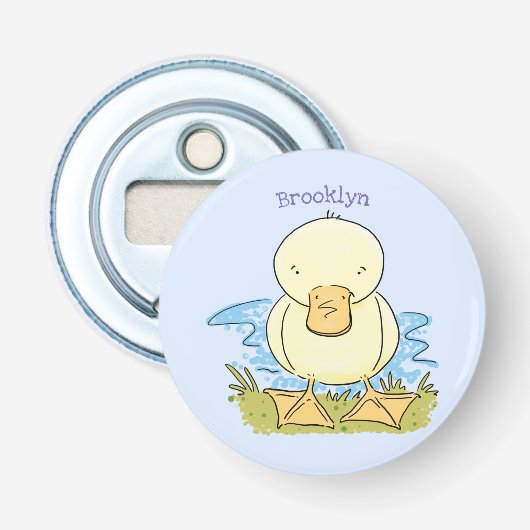 Décapsuleur Caricature jaune mignon pour canard bébé (Devant)