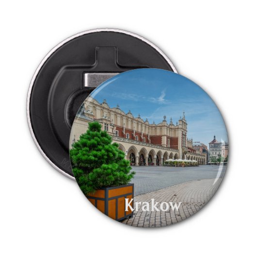 Décapsuleur Carré principal dans la vieille ville de Cracovie, (Devant)