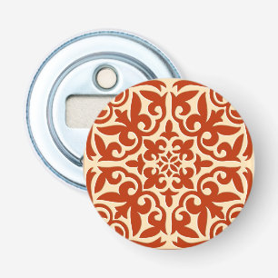 Décapsuleur Carreau marocain - orange corail et pêche