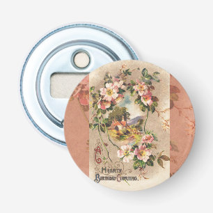 Décapsuleur Carte d'anniversaire vintage