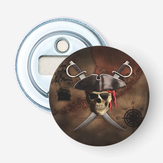 Décapsuleur Carte de pirate (Devant)