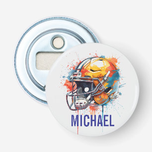 Décapsuleur Casque de football motivationnel inspirant Nom