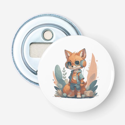 Décapsuleur Casque pour bébé fox amusant (Devant)