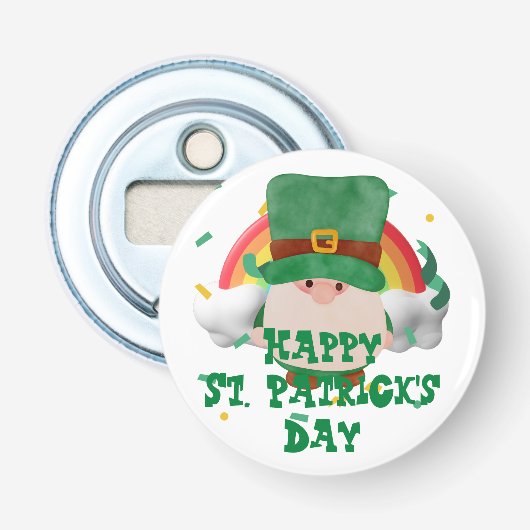 Décapsuleur Casquette vert chanceux Shamrock St. Patrick's Day (Devant)