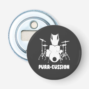 Décapsuleur Cat Drummer Purr Cussion drôle