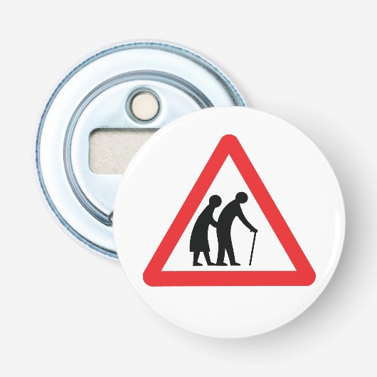 Décapsuleur CAUTION Personnes ÂGÉES - VOYAGE UK (Devant)