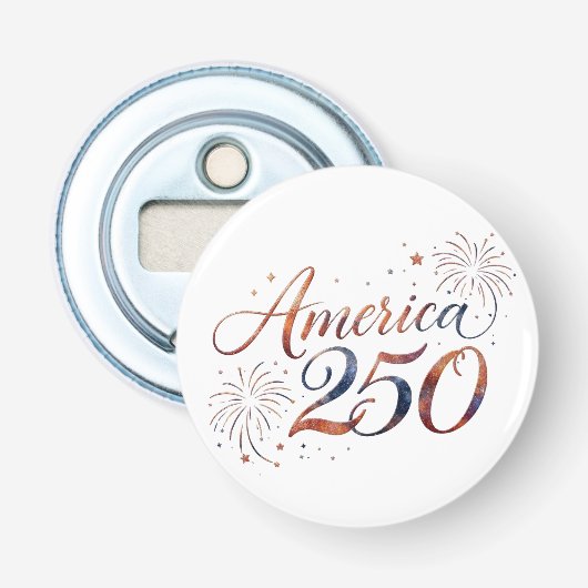 Décapsuleur Célébration commémorative America 250 - Art – 250e (Devant)