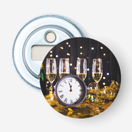 Décapsuleur Célébration du réveillon SlipperyLe champagne de J (Devant)