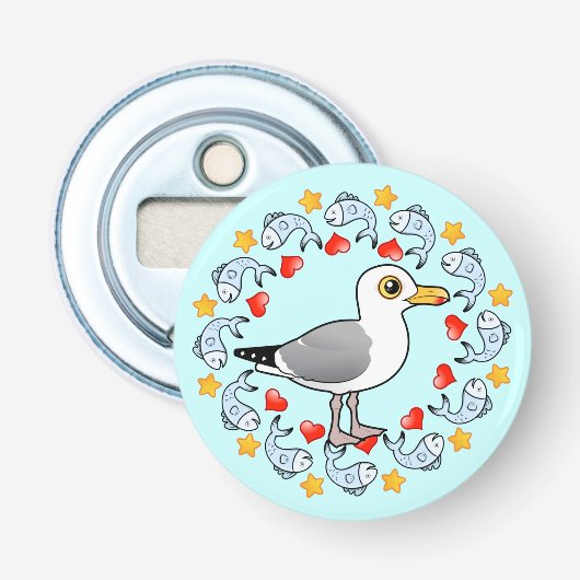 Décapsuleur Cercle de mouette de l'amour (Devant)