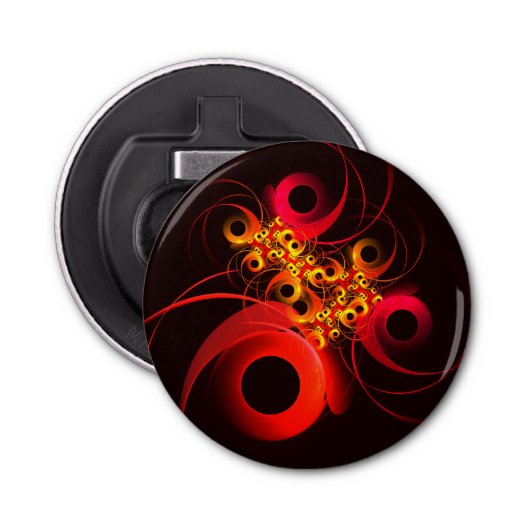 Décapsuleur Cercles colorés Motif d'art Abstrait moderne #08 (Devant)