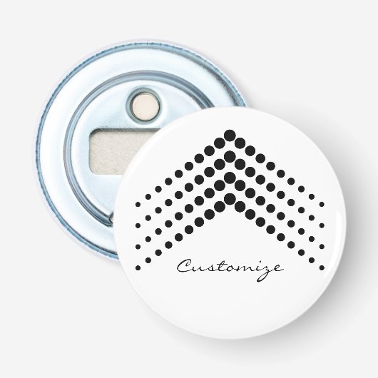Décapsuleur Cercles Zigzag demi-tonalités Abstraits Thunder_Co (Devant)