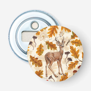 Décapsuleur Cerf dans la forêt automnale