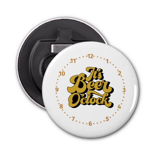 Décapsuleur C'est Beer O'Clock sur un (Devant)