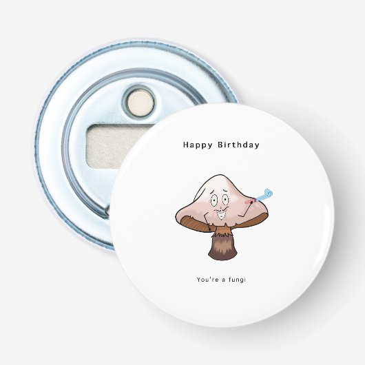 Décapsuleur C'est ton anniversaire de champignon (Devant)
