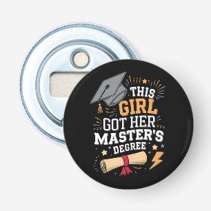 Décapsuleur Cette fille a obtenu son diplôme de master