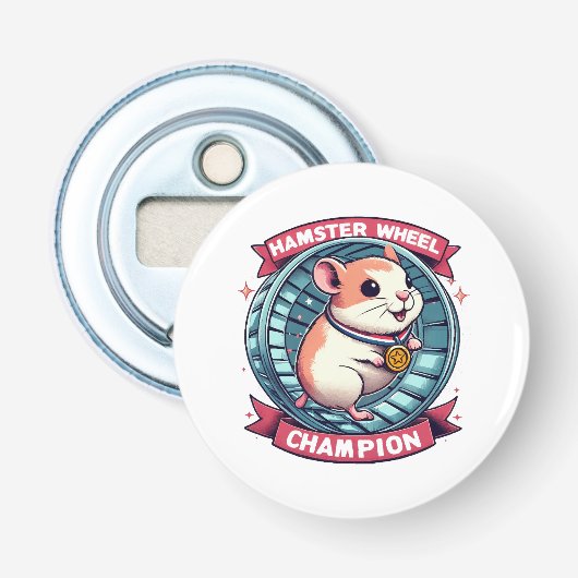 Décapsuleur Champion de roue de hamster (Devant)