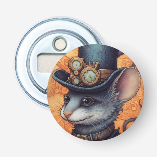 Décapsuleur Chapeau haut-de-forme Steampunk Marshallow (Devant)