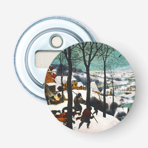 Décapsuleur Chasseurs dans le paysage de neige Pieter Bruegel