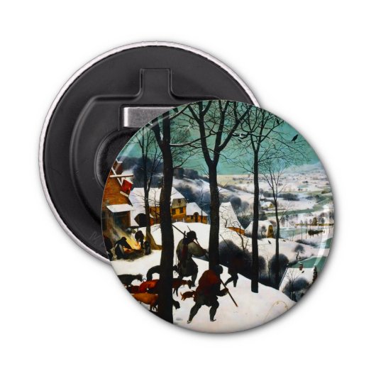 Décapsuleur Chasseurs dans le paysage de neige Pieter Bruegel (Devant)